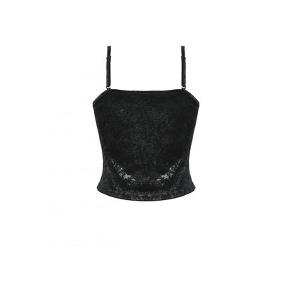 Dark in Love Freya Dark Embossed Velvet Camisole - Kate's Clothing
