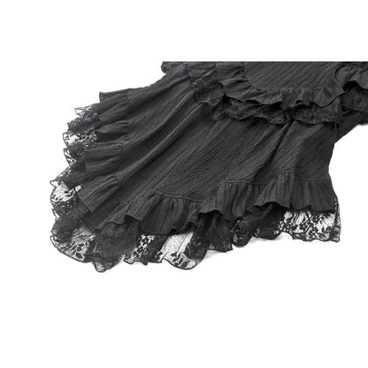 Dark in Love Cordelia Gothic High-Low Layered Skirt