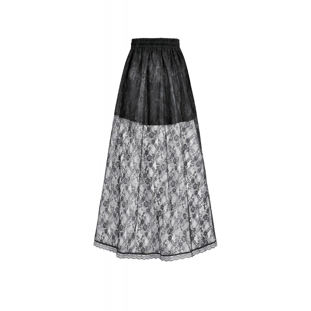 Dark in Love Sabina High-Low Sheer Lace Skirt