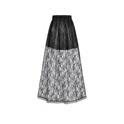 Dark in Love Sabina High-Low Sheer Lace Skirt