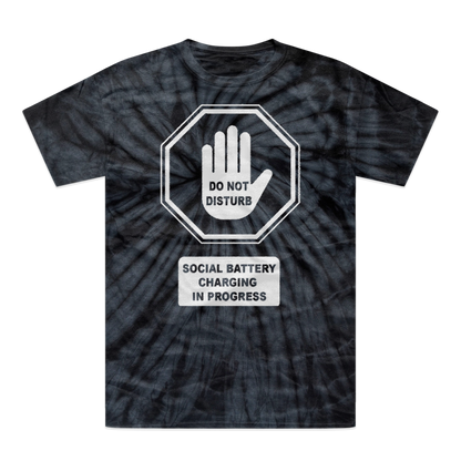 Do Not Disturb Tonal Spider Tie-Dye T-Shirt