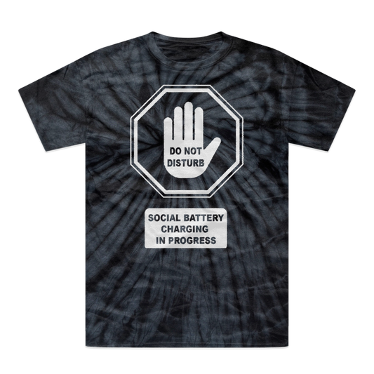 Do Not Disturb Tonal Spider Tie-Dye T-Shirt