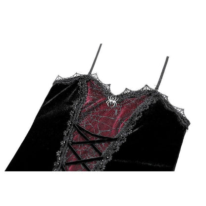 Dark in Love Widow’s Web Corset Cami Top