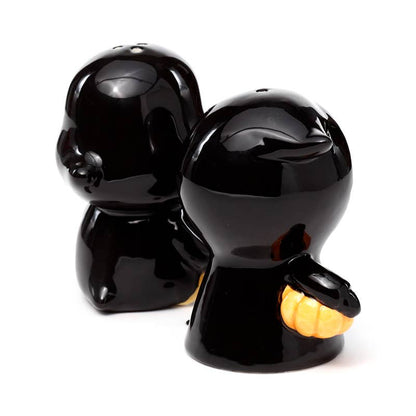 Gothic Gifts Skull Boy & Ghost Boy Ceramic Salt & Pepper Set