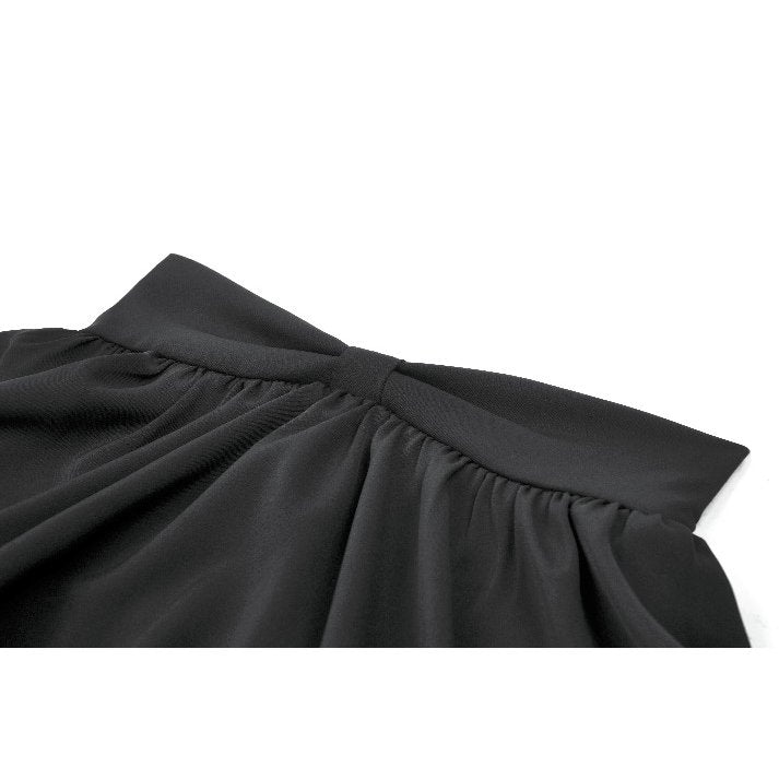 Dark in Love Lolita-Inspired Ruffled Mini Skirt in Black