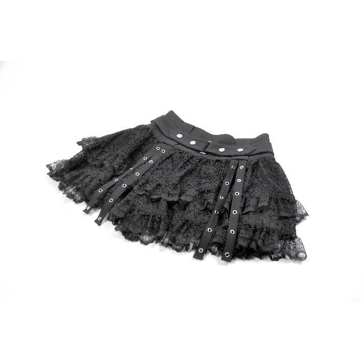 Dark in Love Astrid Lace Buckle Skirt