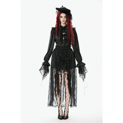 Dark in Love Sabina High-Low Sheer Lace Skirt