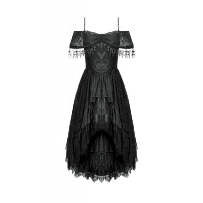 Dark in Love Soraya Gothic Lace High-Low Dress
