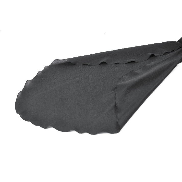 Sleeves spread out to show full flare effect