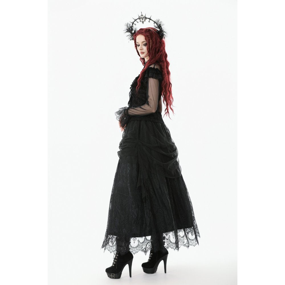 Dark In Love Seraphina Gothic Tulle Maxi Skirt
