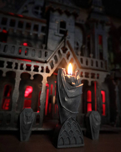 Mayhem Made Lucius Gothic Bat Candle