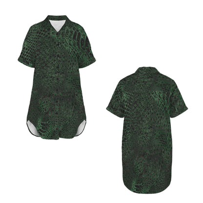 ANTIBrand Shedding Skin Dragon Skin Shirt Dress