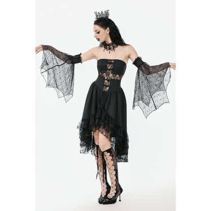 Dark in Love Seraphine Black Lace Ruffle Arm Sleeves