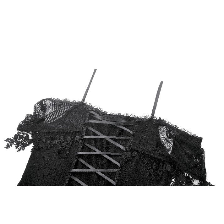 Dark in Love Soraya Gothic Lace High-Low Dress