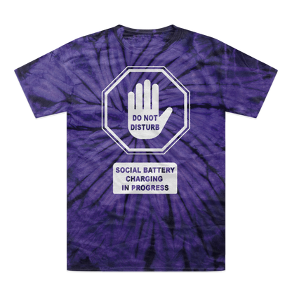 Do Not Disturb Tonal Spider Tie-Dye T-Shirt