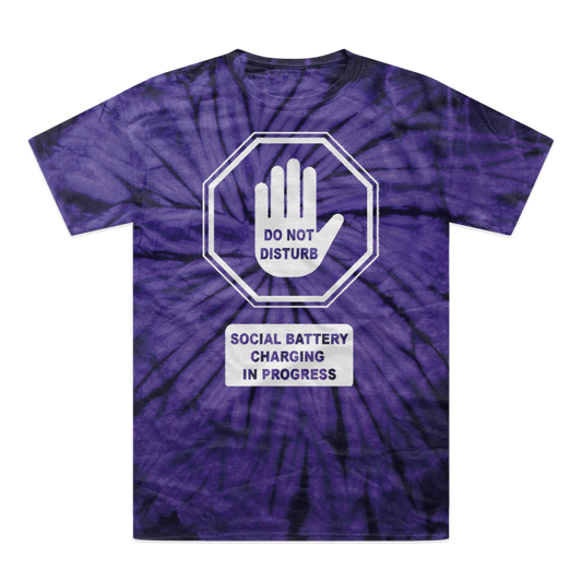 Do Not Disturb Tonal Spider Tie-Dye T-Shirt