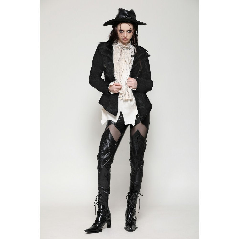 Dark in Love Arwen Black Brocade Jacket - Kate's Clothing