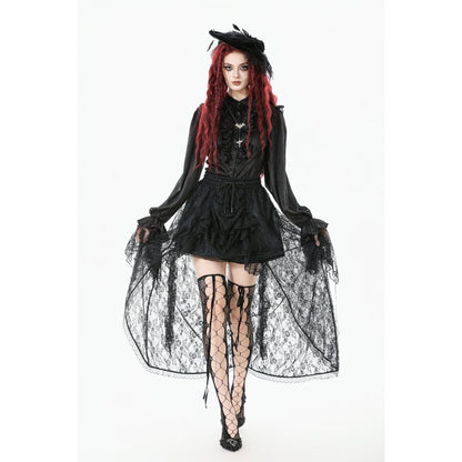 Dark in Love Sabina High-Low Sheer Lace Skirt
