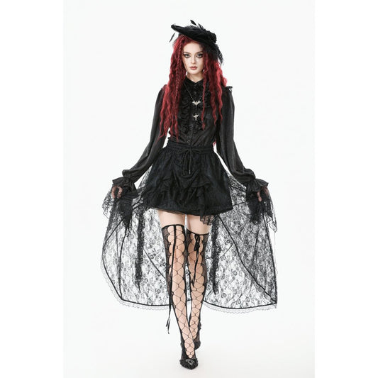 Dark in Love Sabina High-Low Sheer Lace Skirt