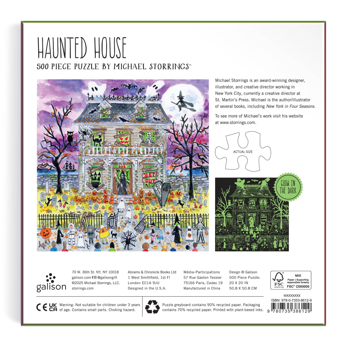Back of the box, showing a smaller version of the picture and the product details.