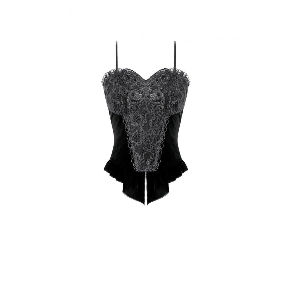 Dark in Love Mourning Wing Corset Cami Top