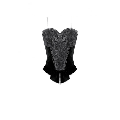 Dark in Love Mourning Wing Corset Cami Top