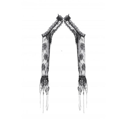 Dark in Love Thalassa Floral Lace Draped Arm Sleeves