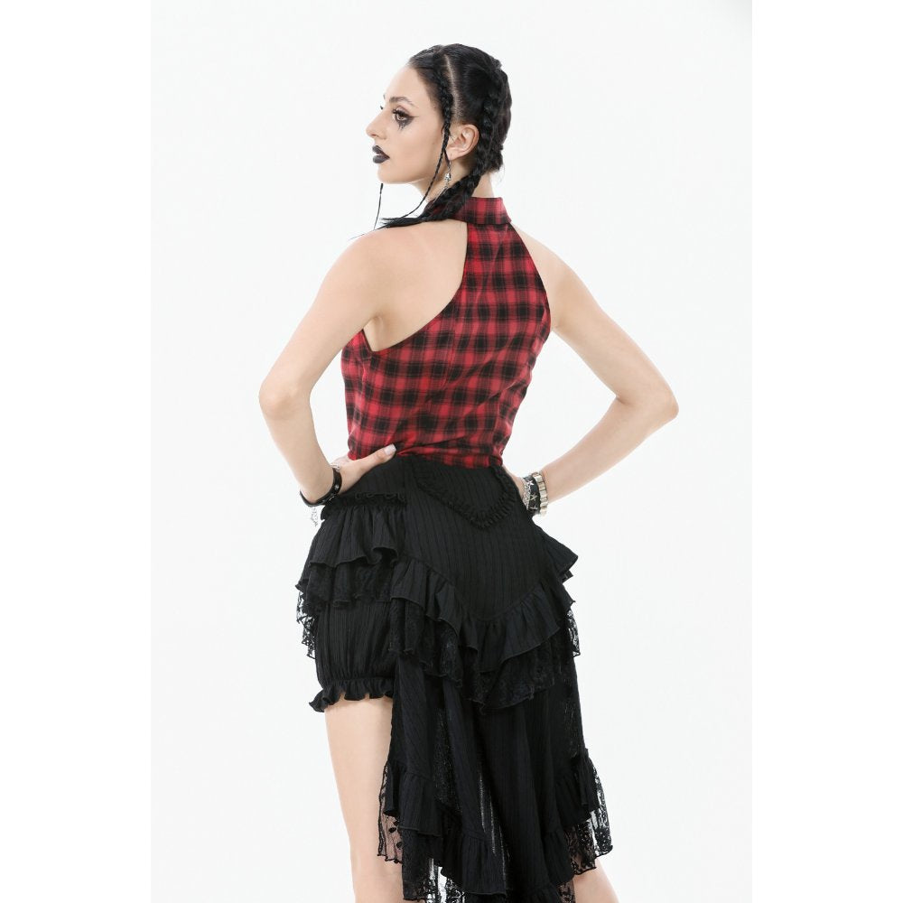 Dark in Love Cordelia Gothic High-Low Layered Skirt