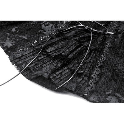 Dark in Love Arwen Black Brocade Jacket - Kate's Clothing