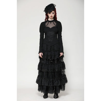 Dark in Love Cressida Gothic Princess Layered Cake Skirt - Kate's Clothing
