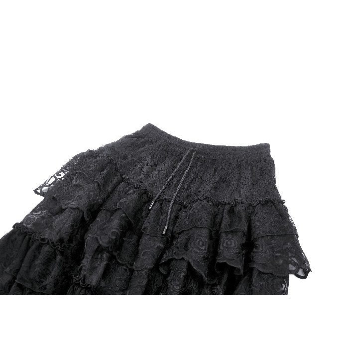 Dark in Love Cressida Gothic Princess Layered Cake Skirt - Kate's Clothing