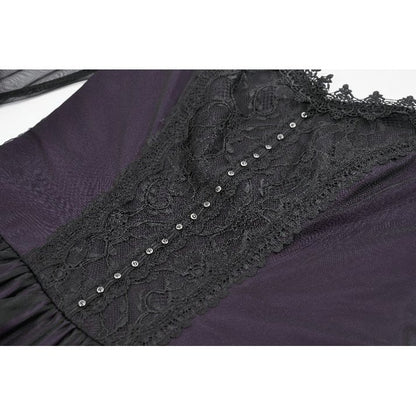 Dark in Love Lilith Bell Sleeve Gothic Maxi Dress