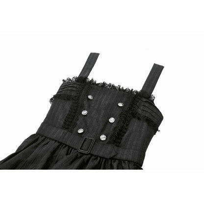 Dark in Love Anita Striped Brocade Mini Dress - Kate's Clothing