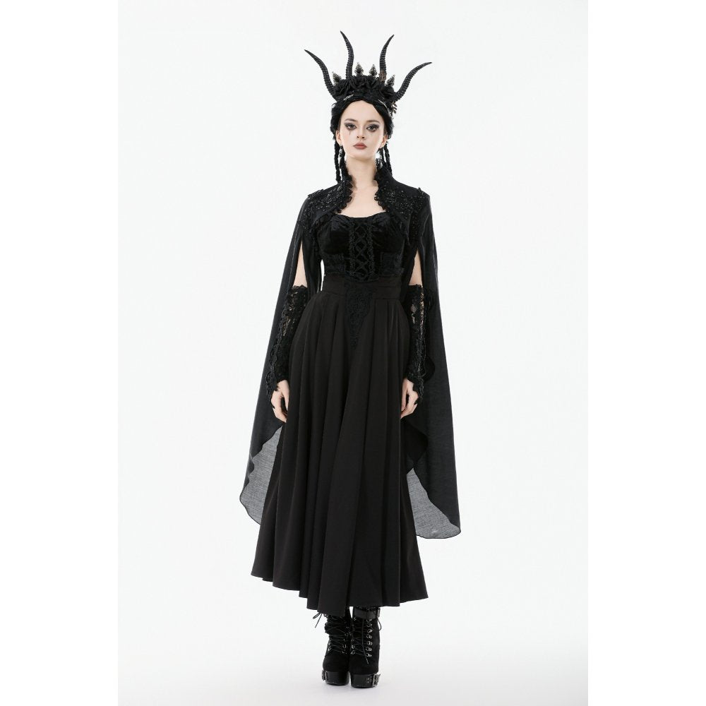 High collar detail on Dark in Love capelet