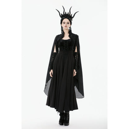 High collar detail on Dark in Love capelet