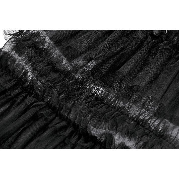 Dark in Love Ophelia Tiered Tulle Knee-High Socks