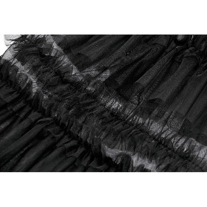 Dark in Love Ophelia Tiered Tulle Knee-High Socks
