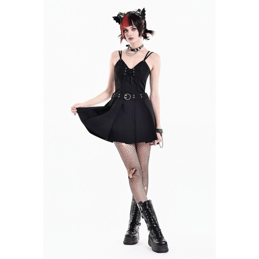 Dark in Love Crypt Rebel Pleated Dress