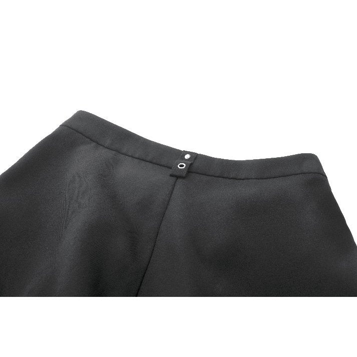 Dark in Love Lace-Up Layered Goth Convertible Flare Trousers with Mini Skirt