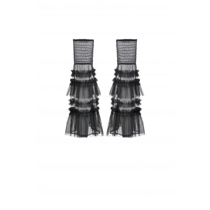 Dark in Love Ophelia Tiered Tulle Knee-High Socks