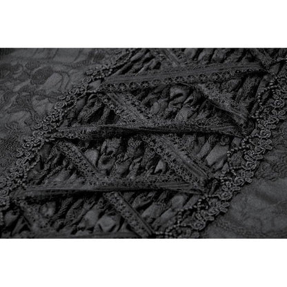 Dark in Love Selene Ruffled Floral Jacquard Corset Top