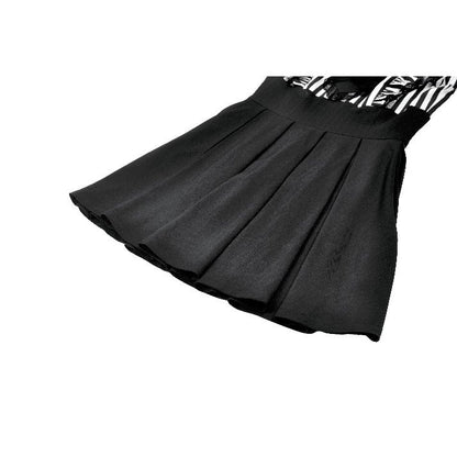 Dark in Love Striped Ruffle Gothic Lolita Dress