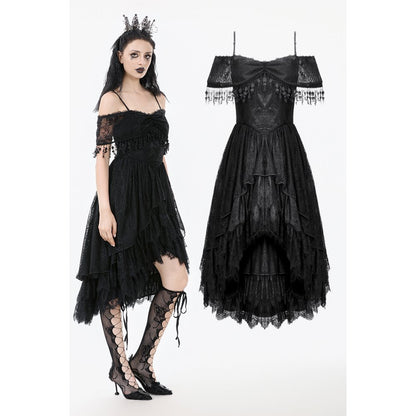 Dark in Love Soraya Gothic Lace High-Low Dress