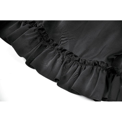 Dark in Love Gothic Victorian Lace Panel Skirt (Crimson)