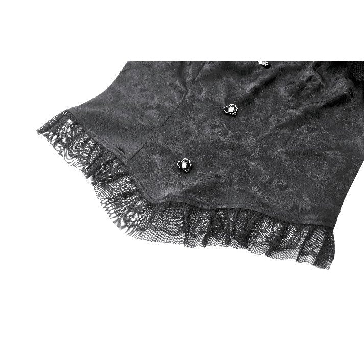 Dark in Love Seraphine Lace Off-Shoulder Goth Bodysuit