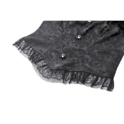 Dark in Love Seraphine Lace Off-Shoulder Goth Bodysuit