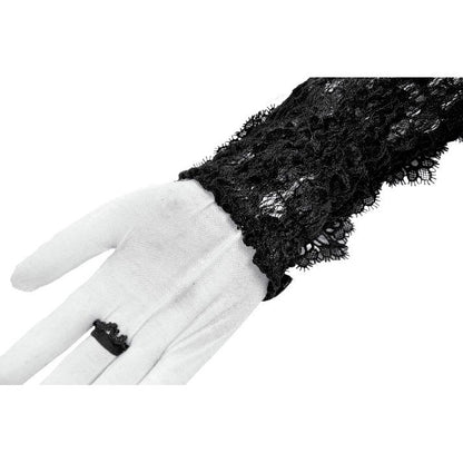 Romantic gothic gloves for formal wear