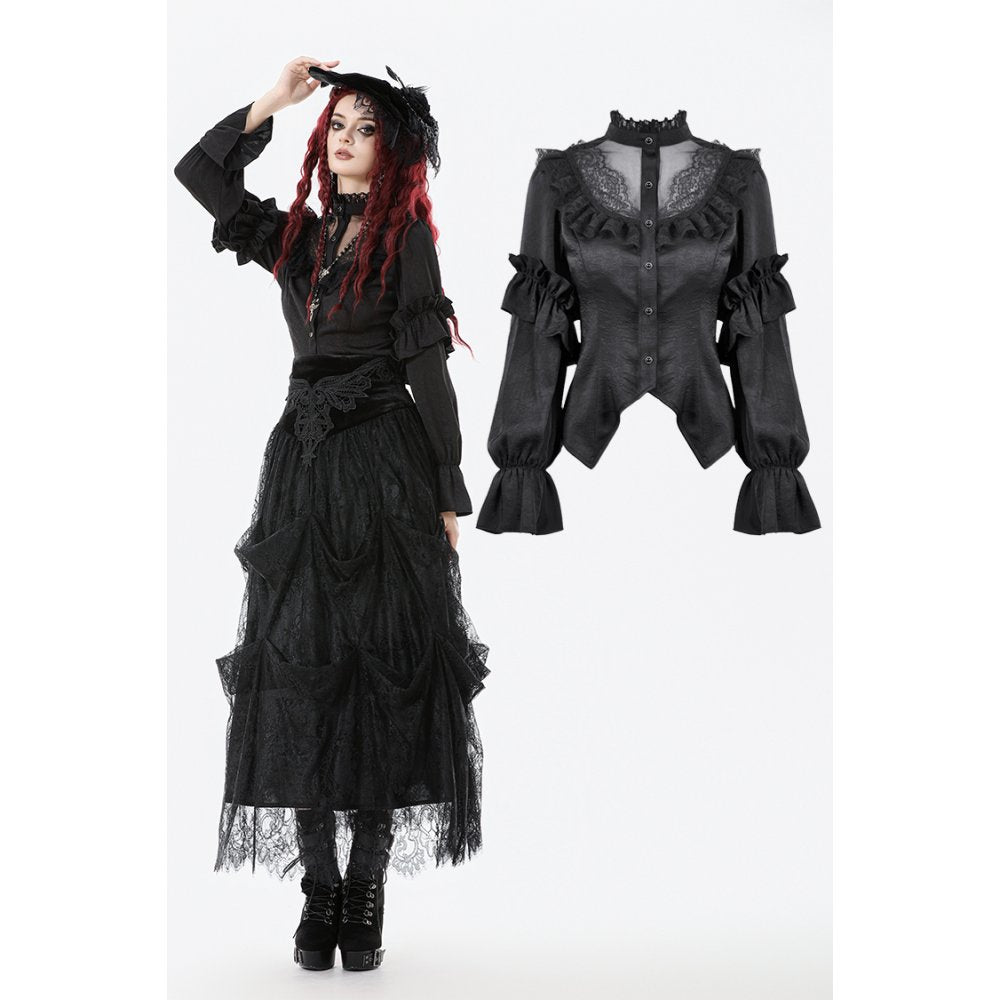 Dark in Love Bellatrix Frill Blouse