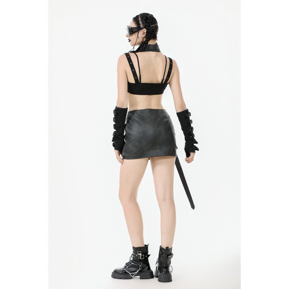 Dark in Love Evangeline Lace Goth Bodysuit in Black