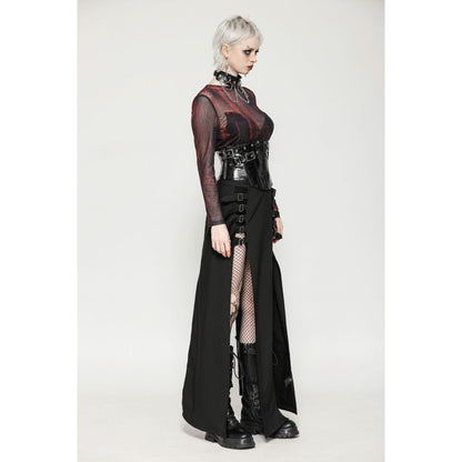 Dark in Lia Punk Love Patent Leather Waist Corset with Metal Accents - Kate's Clothing